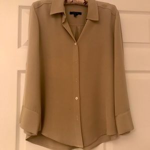 Silk Taupe Louben blouse